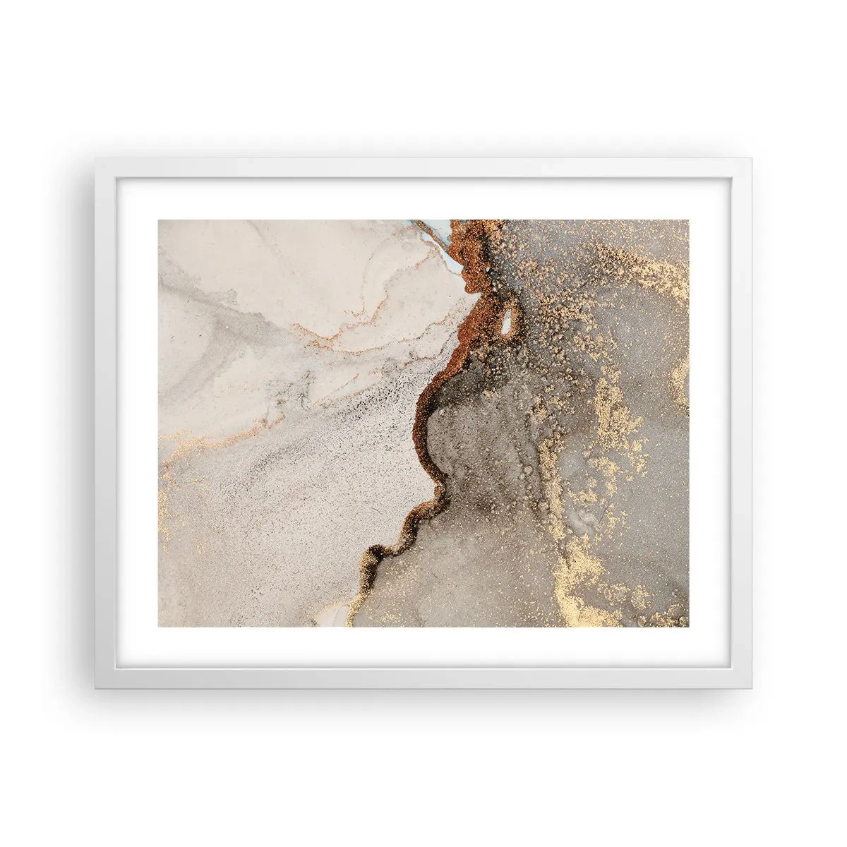 Plakat w białej ramie - Na granicy barw - 50x40 cm