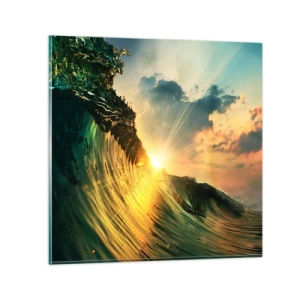 Obraz na szkle - Surferze, gdzie jesteś? - 60x60 cm