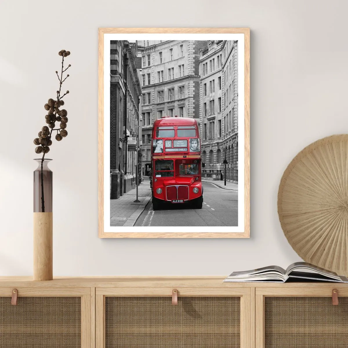 Plakat w ramie jasny dąb - Codzienność nie musi być szara - 40x50 cm