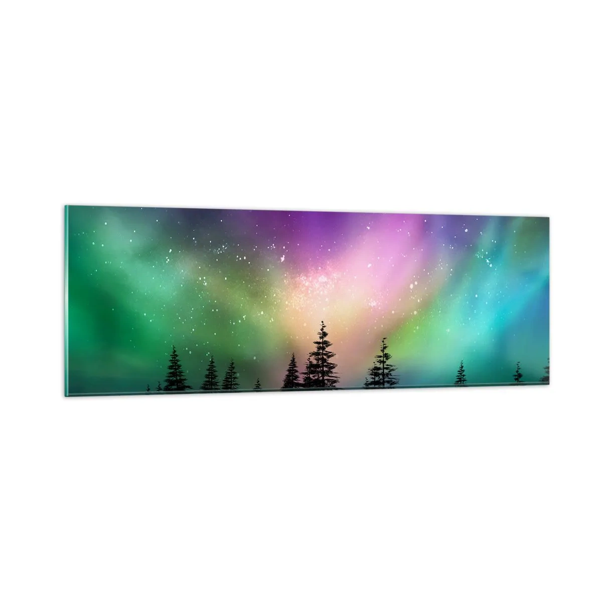 Obraz na szkle - Biała magia - 90x30 cm