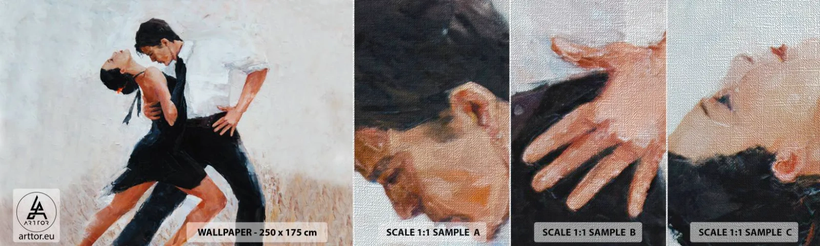 Fototapeta Próbka Premium Canvas - Tango mych marzeń i snów - Abstrakcja, Taniec, Tango - 100x30 cm