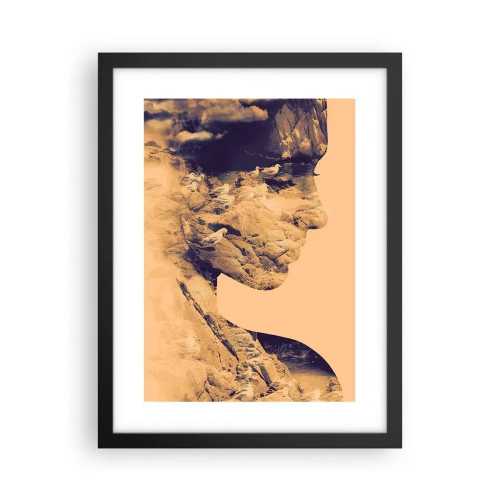 Plakat w czarnej ramie - Piękna z natury - 30x40 cm