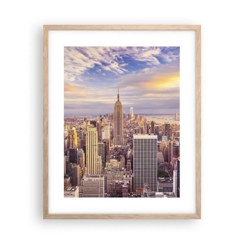 Plakat w ramie jasny dąb - Sięgnąć samych chmur - 40x50 cm
