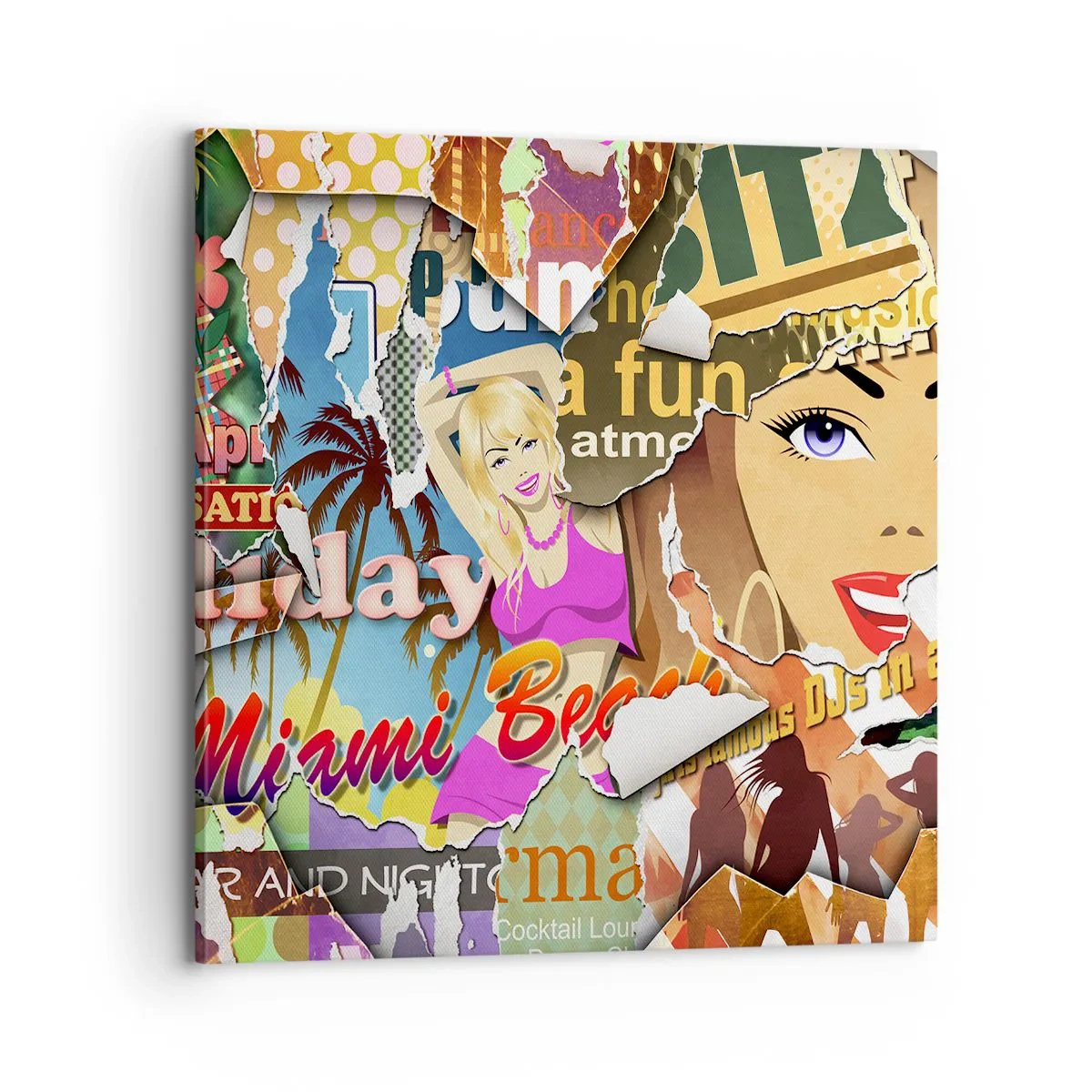 Obraz na płótnie - Wakacyjne retrospekcje - 70x70 cm