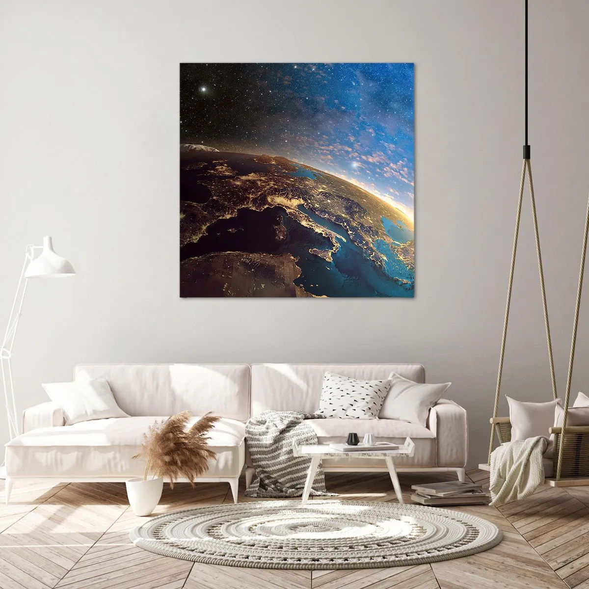 Obraz na płótnie - Spójrzmy na siebie z dystansu - 60x60 cm