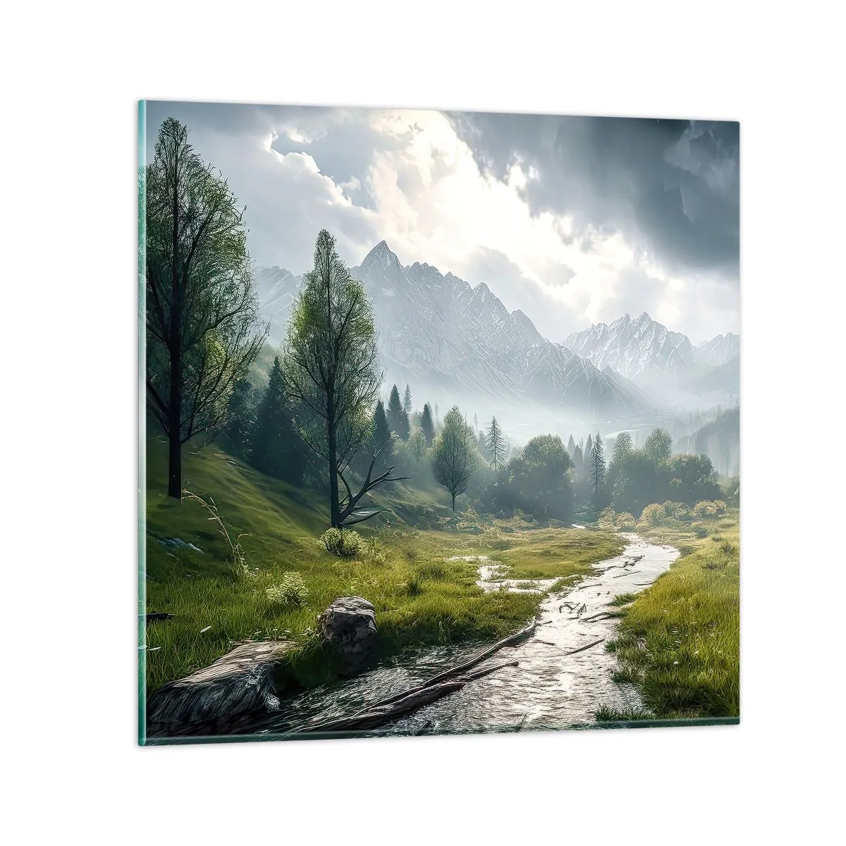 Obraz na szkle - Tam i z powrotem - 60x60 cm