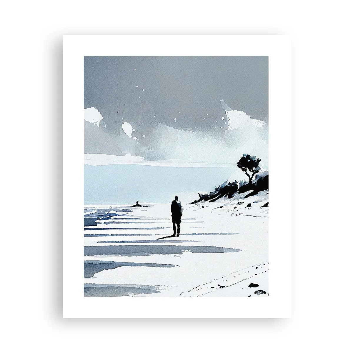 Plakat - Sam na sam - 40x50 cm
