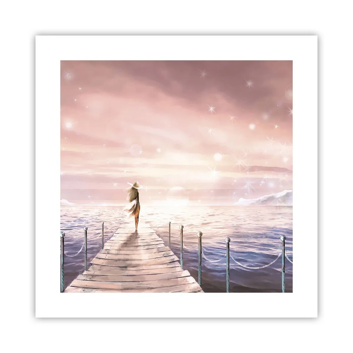 Plakat - W świetle marzenia - 40x40 cm