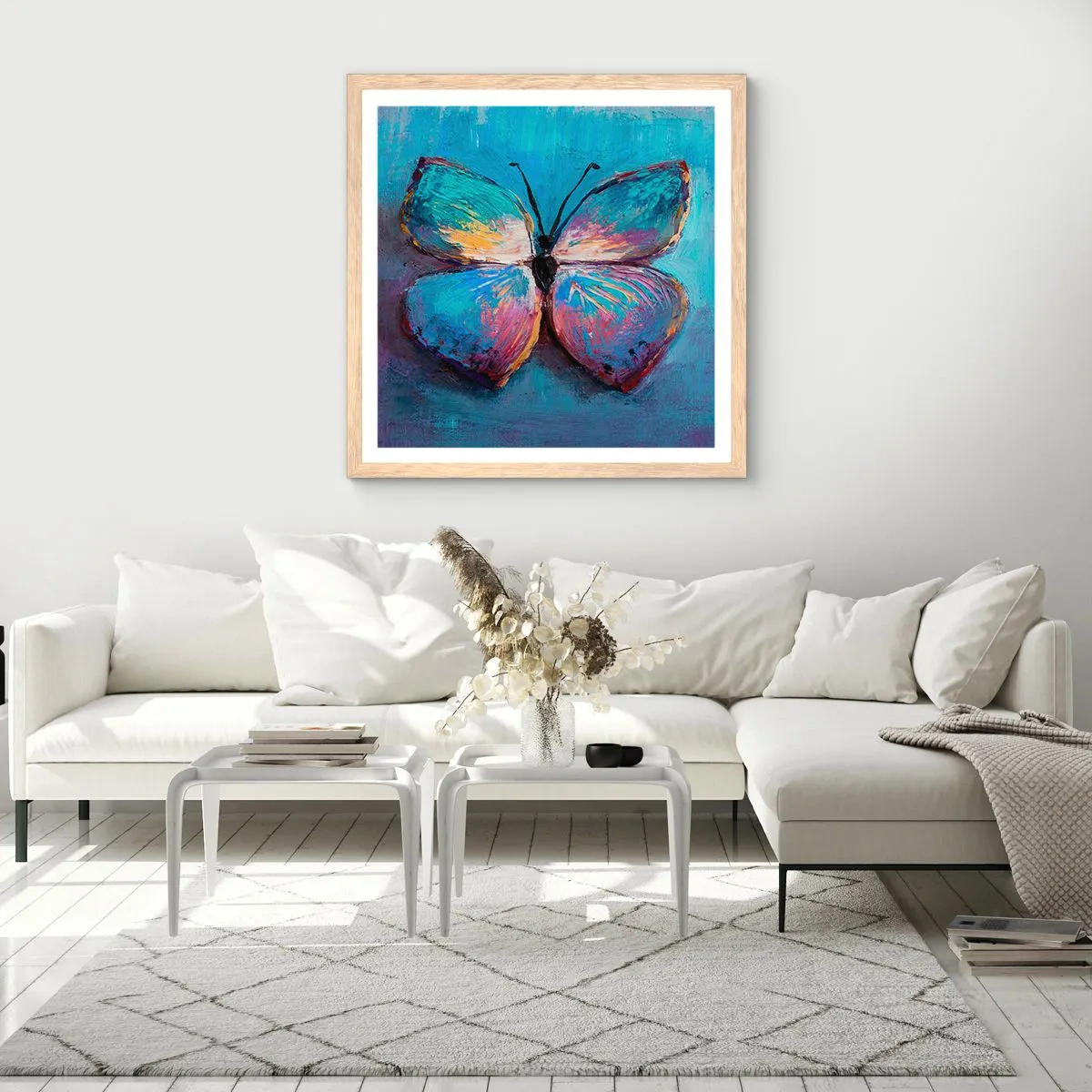 Plakat w ramie jasny dąb - W pełnej krasie - 60x60 cm