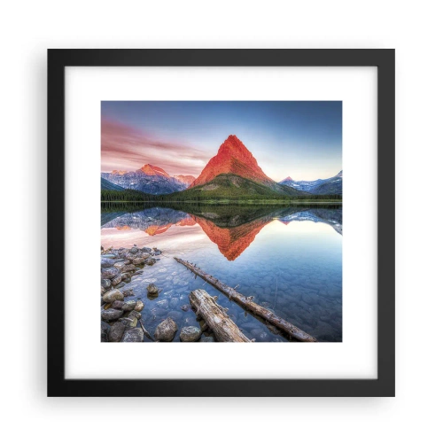 Plakat w czarnej ramie - Żar i chłód - 30x30 cm