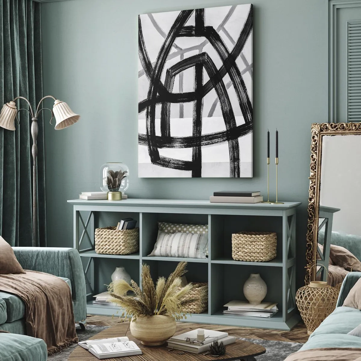 Obraz na płótnie - Budowanie głębi - 45x80 cm