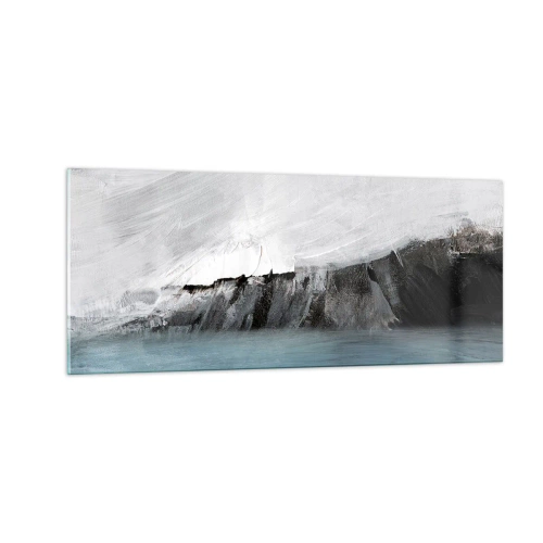 Obraz na szkle - Woda – ziemia: starcie żywiołów - 100x40 cm