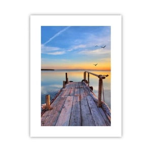 Plakat - Iść przed siebie ku słońcu - 30x40 cm