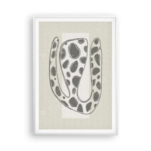 Plakat w białej ramie - Przedziwne stworzenie - 70x100 cm