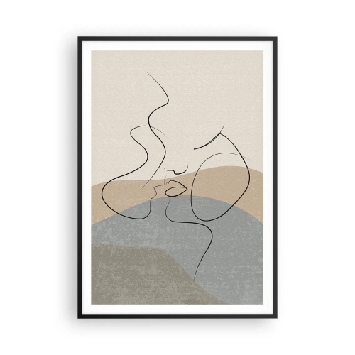 Plakat w czarnej ramie - Jak muśnięcie pędzlem - 70x100 cm