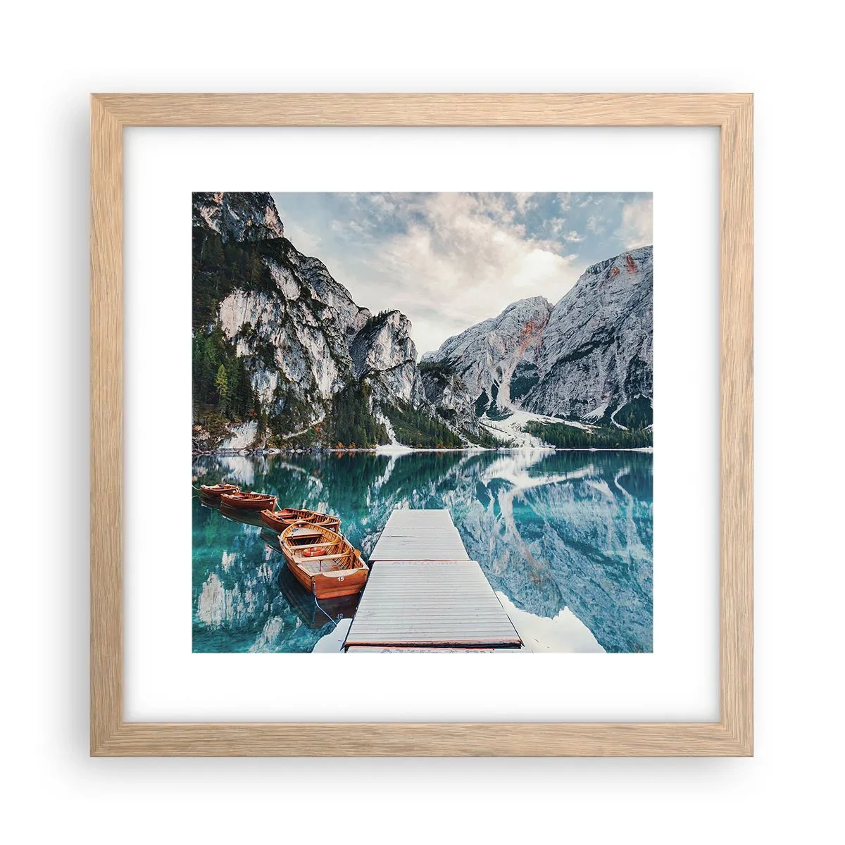 Plakat w ramie jasny dąb - Pokażemy ci piękno - 30x30 cm