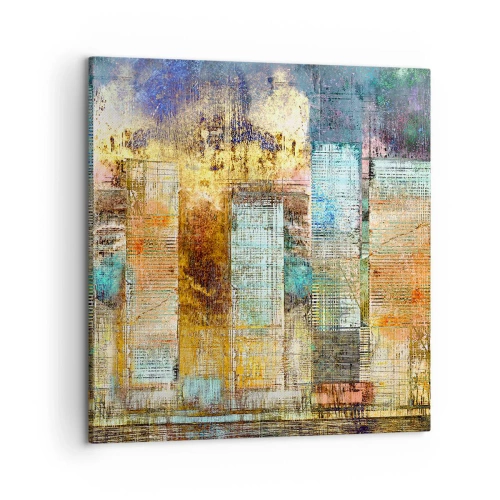 Obraz na płótnie - Słoneczna metropolia - 60x60 cm