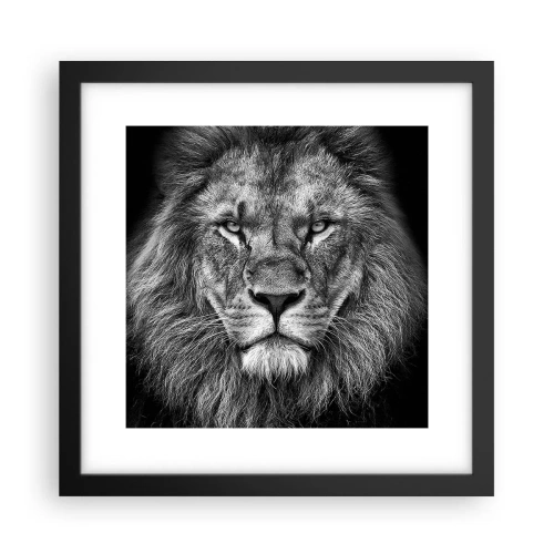 Plakat w czarnej ramie - W stroju koronacyjnym - 30x30 cm