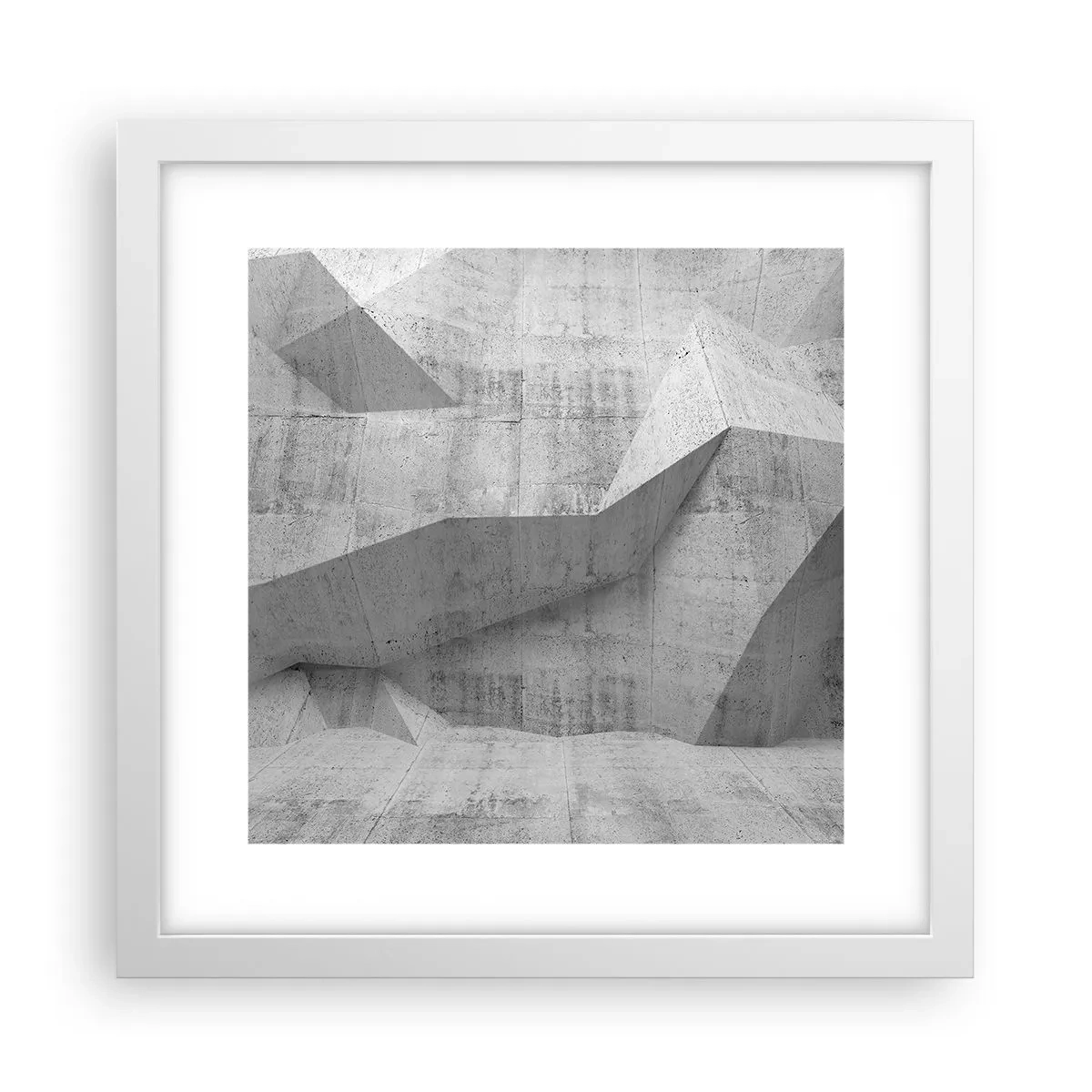 Plakat w białej ramie - Prawdziwe wyzwanie - 30x30 cm