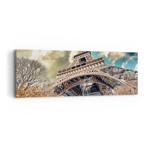 Obraz na płótnie - A jesienią w Paryżu... - 90x30 cm