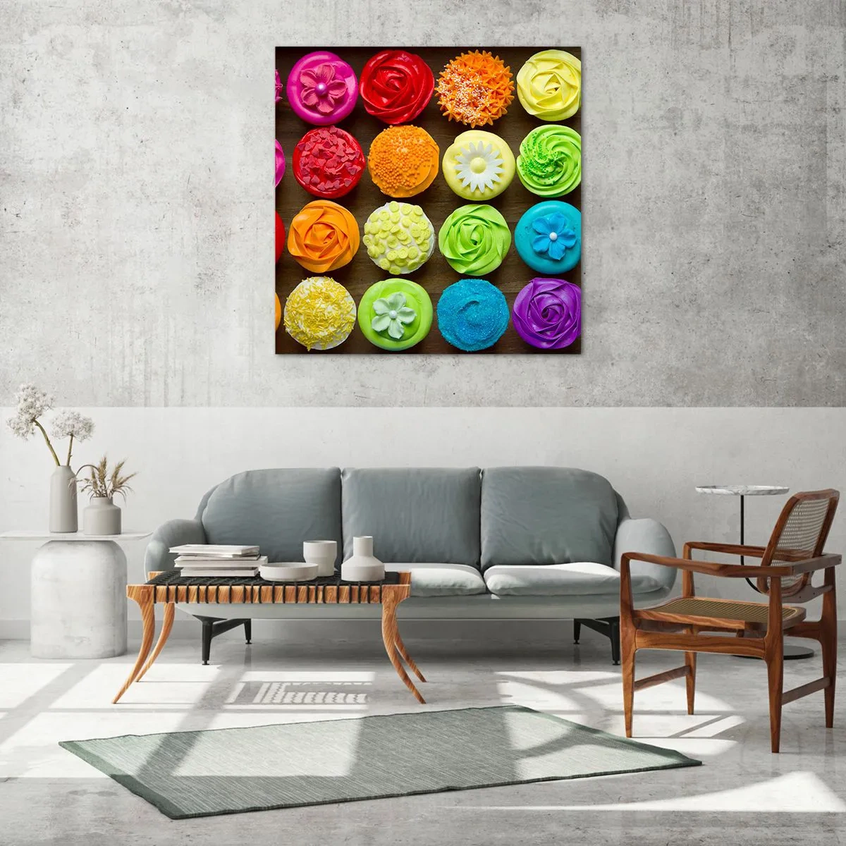 Obraz na szkle - Każde inne - wszystkie pyszne - 70x70 cm