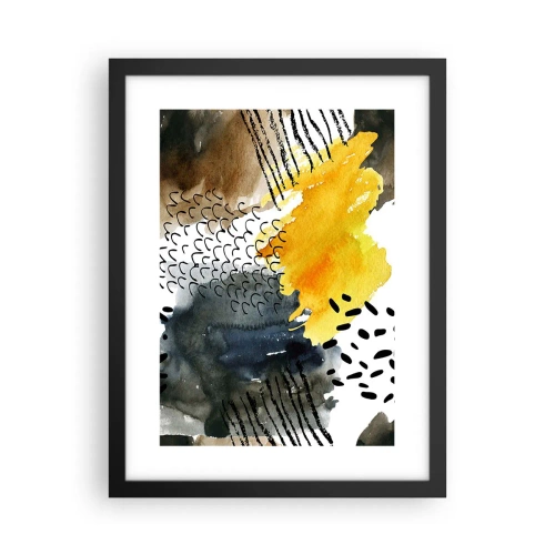 Plakat w czarnej ramie - Spotkanie żywiołów - 30x40 cm