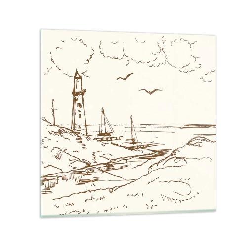 Obraz na szkle - Zarys wspomnienia lata - 70x70 cm