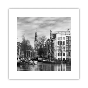 Plakat - Amsterdamskie klimaty - 30x30 cm