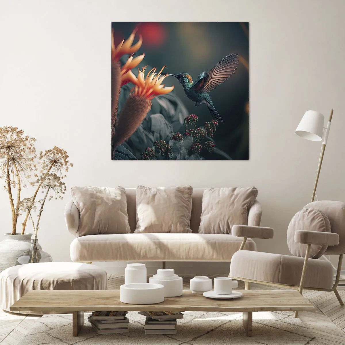 Obraz na płótnie - naprawdę barwne życie - 70x70 cm