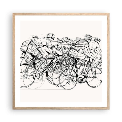 Plakat w ramie jasny dąb - Wespół w zespół - 60x60 cm