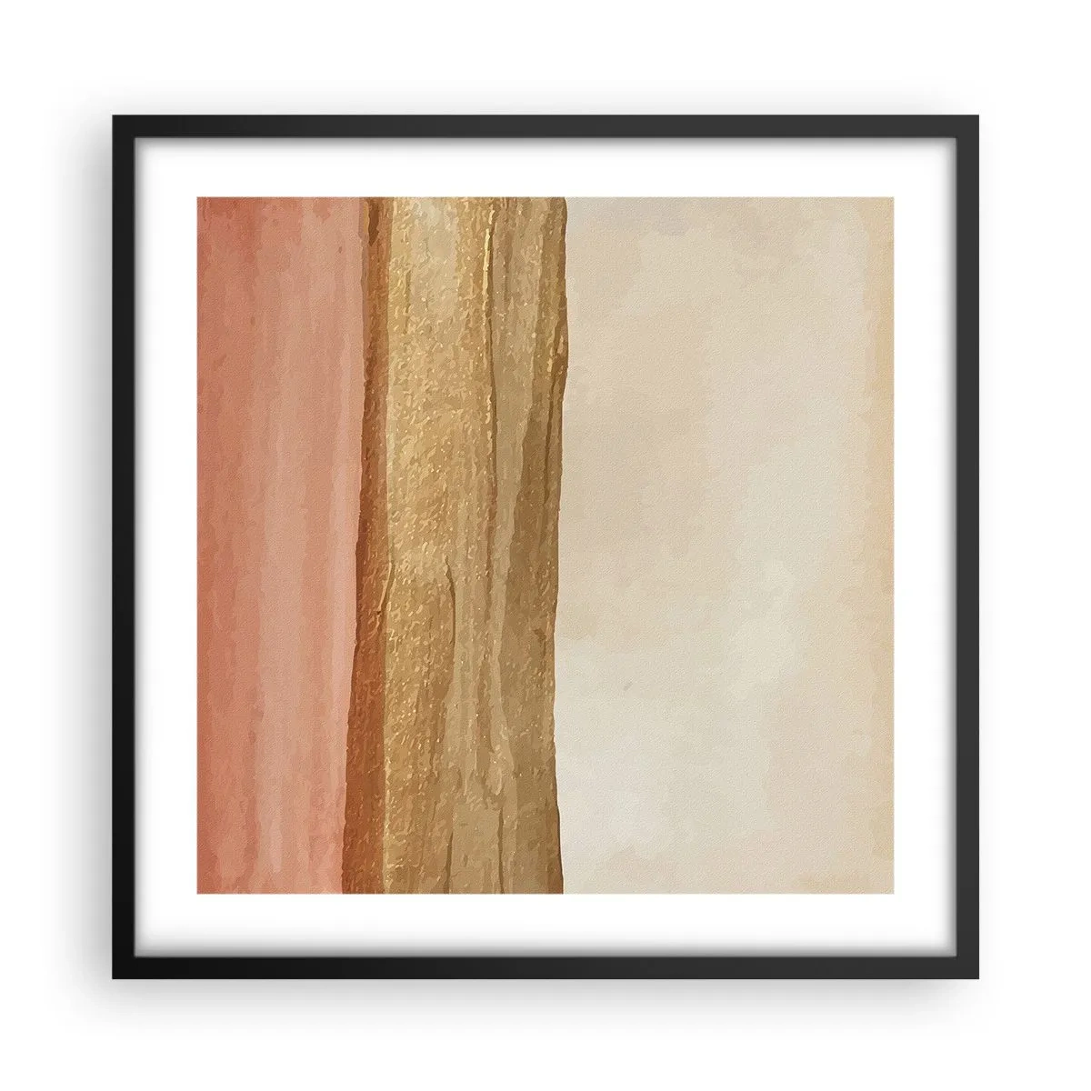 Plakat w czarnej ramie - Kompozycja wertykalna - 50x50 cm