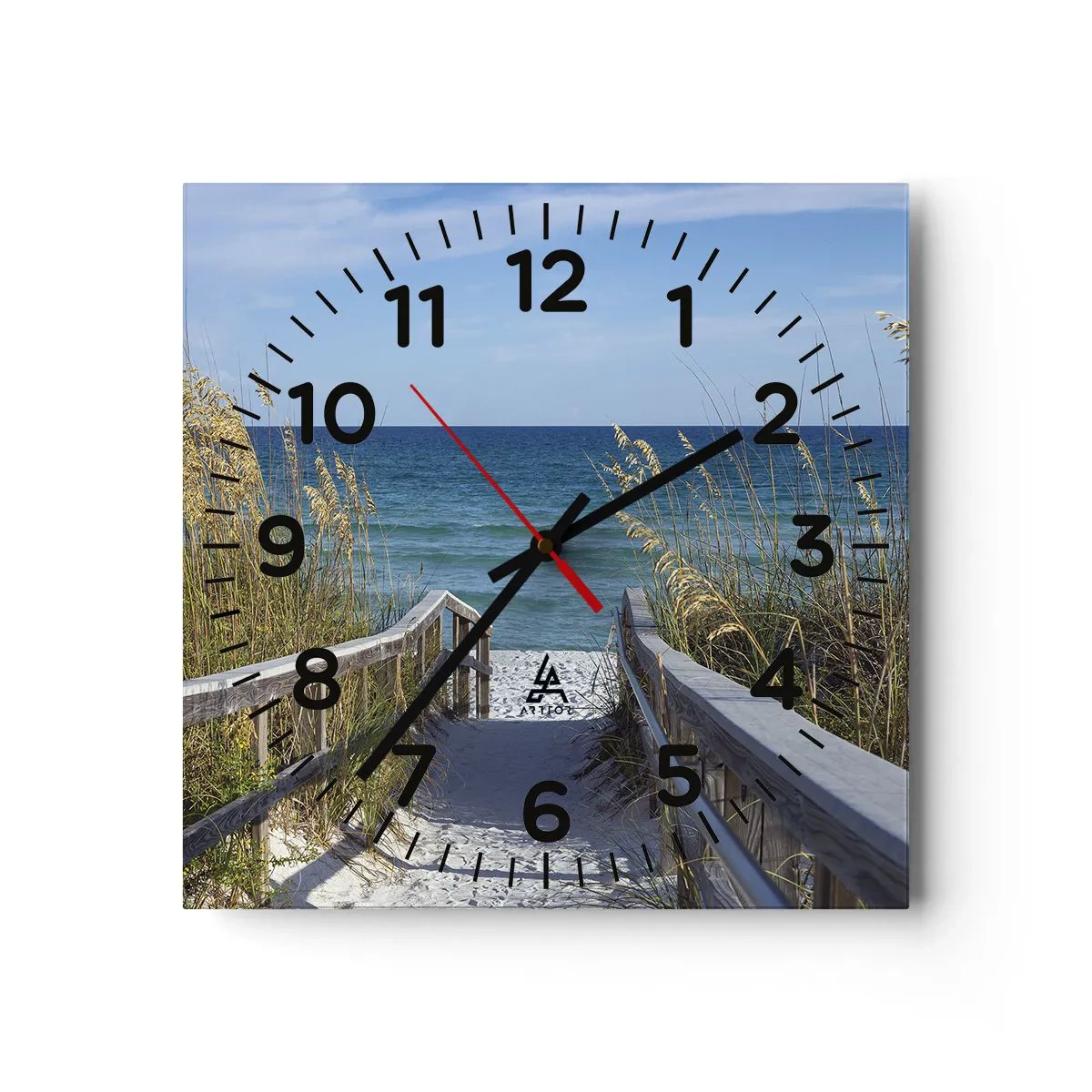 Zegar ścienny - W słońcu, na wietrze - 30x30 cm