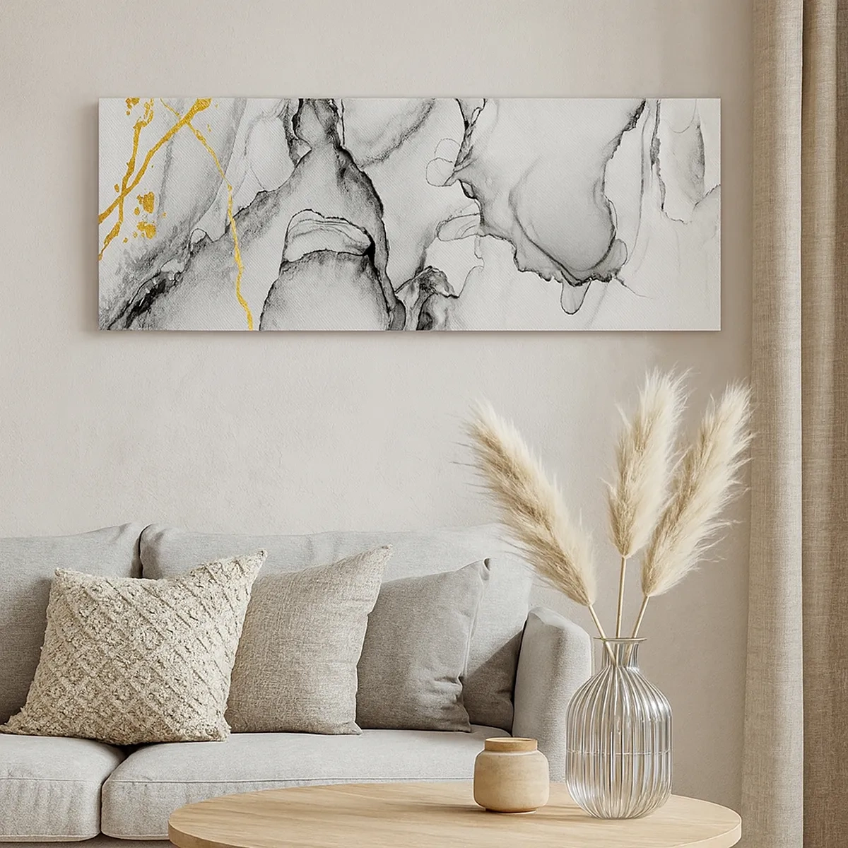 Obraz na płótnie - Kompozycja z motywem złota - 30x30 cm