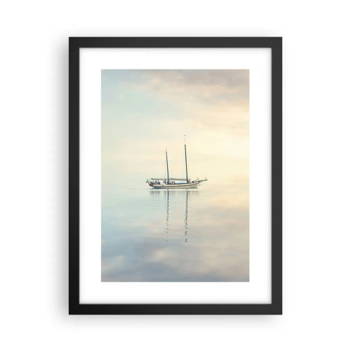 Plakat w czarnej ramie - W morzu ciszy - 30x40 cm