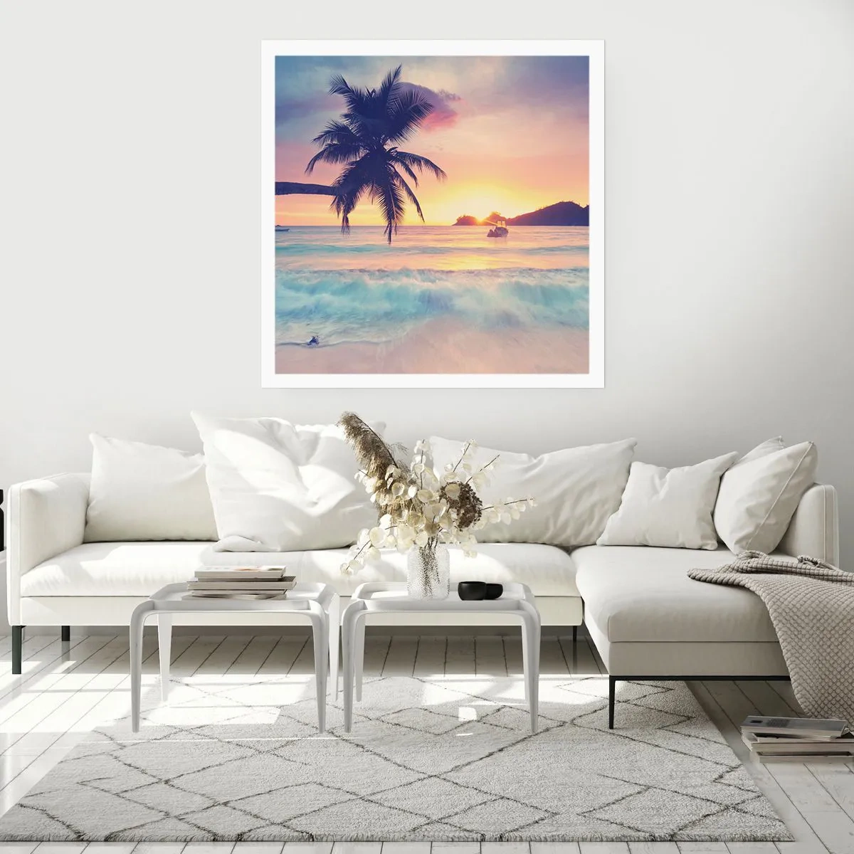 Plakat - Wieczór w zatoce - 50x50 cm