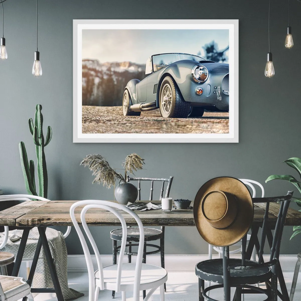 Plakat w białej ramie - Bo liczy się styl - 100x70 cm