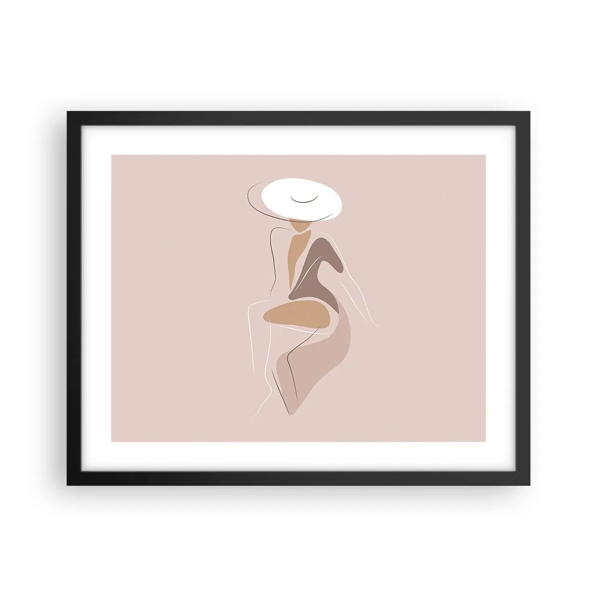 Plakat w czarnej ramie - Damą być - 50x40 cm