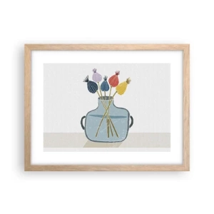 Plakat w ramie jasny dąb - Jak makiem zasiał - 40x30 cm