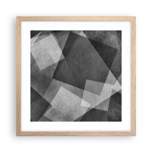 Plakat w ramie jasny dąb - Odwieczny symbol trwałości i porządku - 40x40 cm