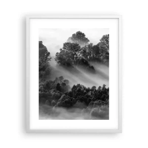 Plakat w białej ramie - Wstający ze snu - 40x50 cm