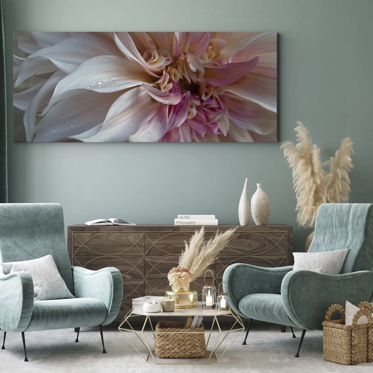 Obraz na płótnie - Kwitnąca świeżość - 100x40 cm