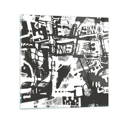 Obraz na szkle - Porządek czy chaos? - 70x70 cm