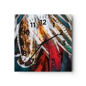 Zegar ścienny - Tajemnice lotu - 40x40 cm