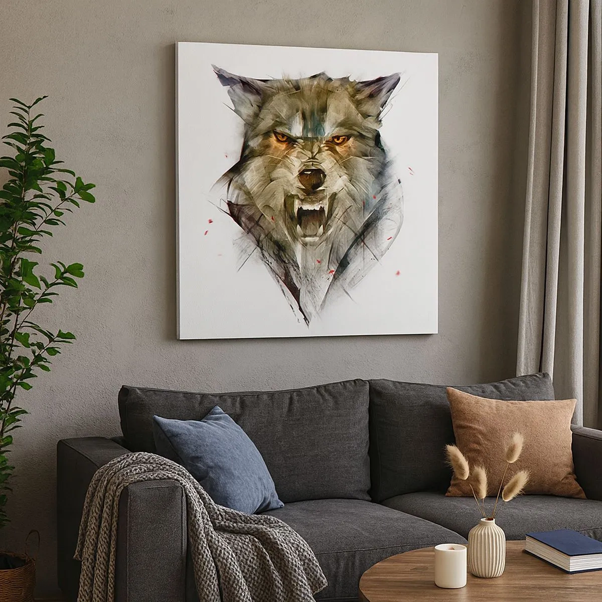 Obraz na płótnie - Ani kroku! - 30x30 cm