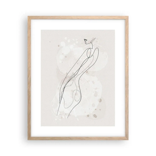 Plakat w ramie jasny dąb - Pobłądzić spojrzeniem - 40x50 cm