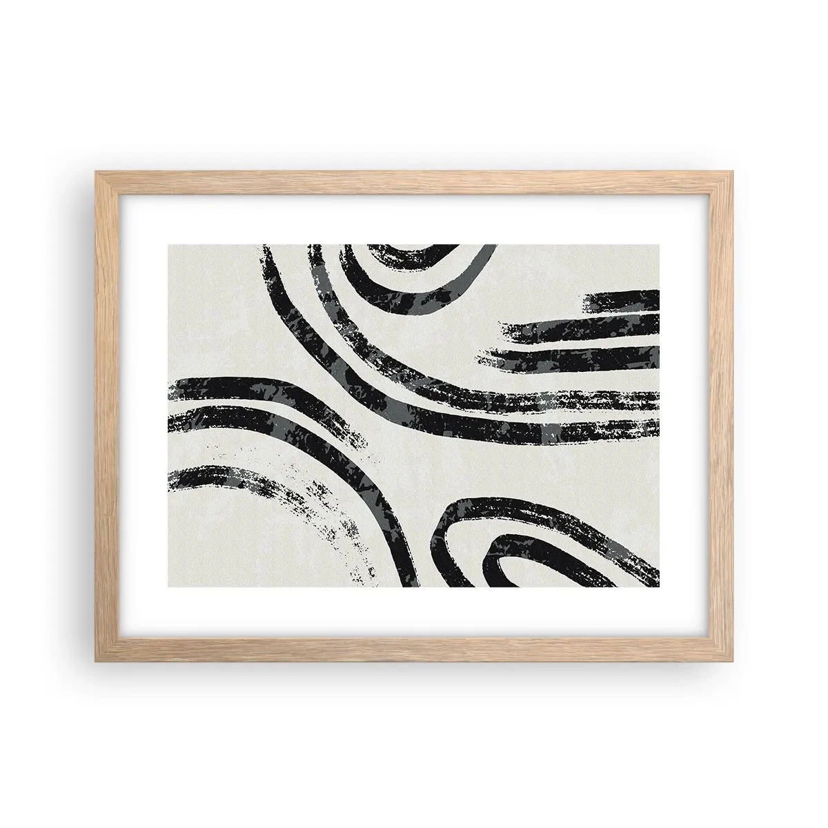 Plakat w ramie jasny dąb - W pół zatrzymany - 40x30 cm