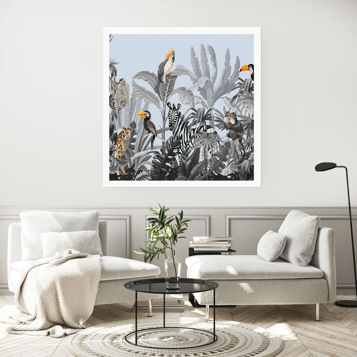 Plakat - Afrykańska bajka - 40x40 cm