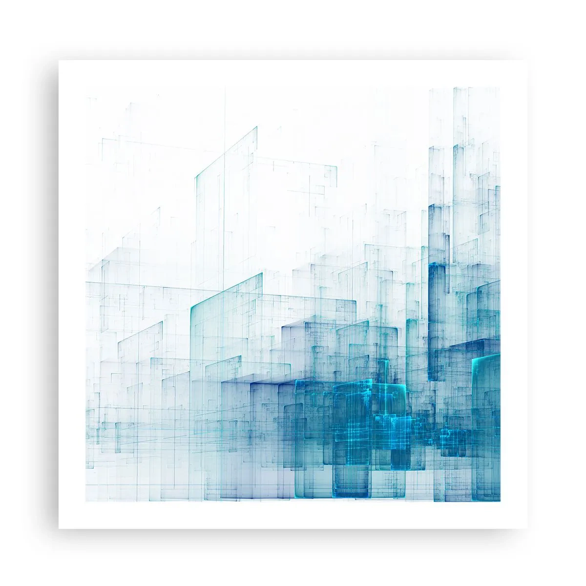 Plakat - Jak stała się przestrzeń - 60x60 cm