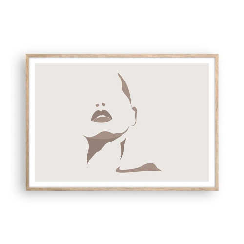 Plakat w ramie jasny dąb - Stworzona ze światła i cienia - 100x70 cm