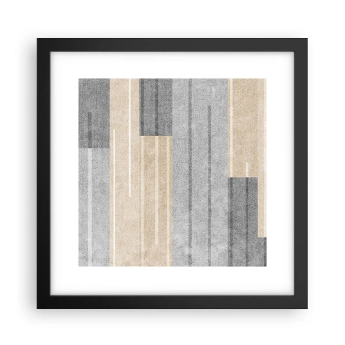 Plakat w czarnej ramie - Kompozycja: trzymać pion - 30x30 cm